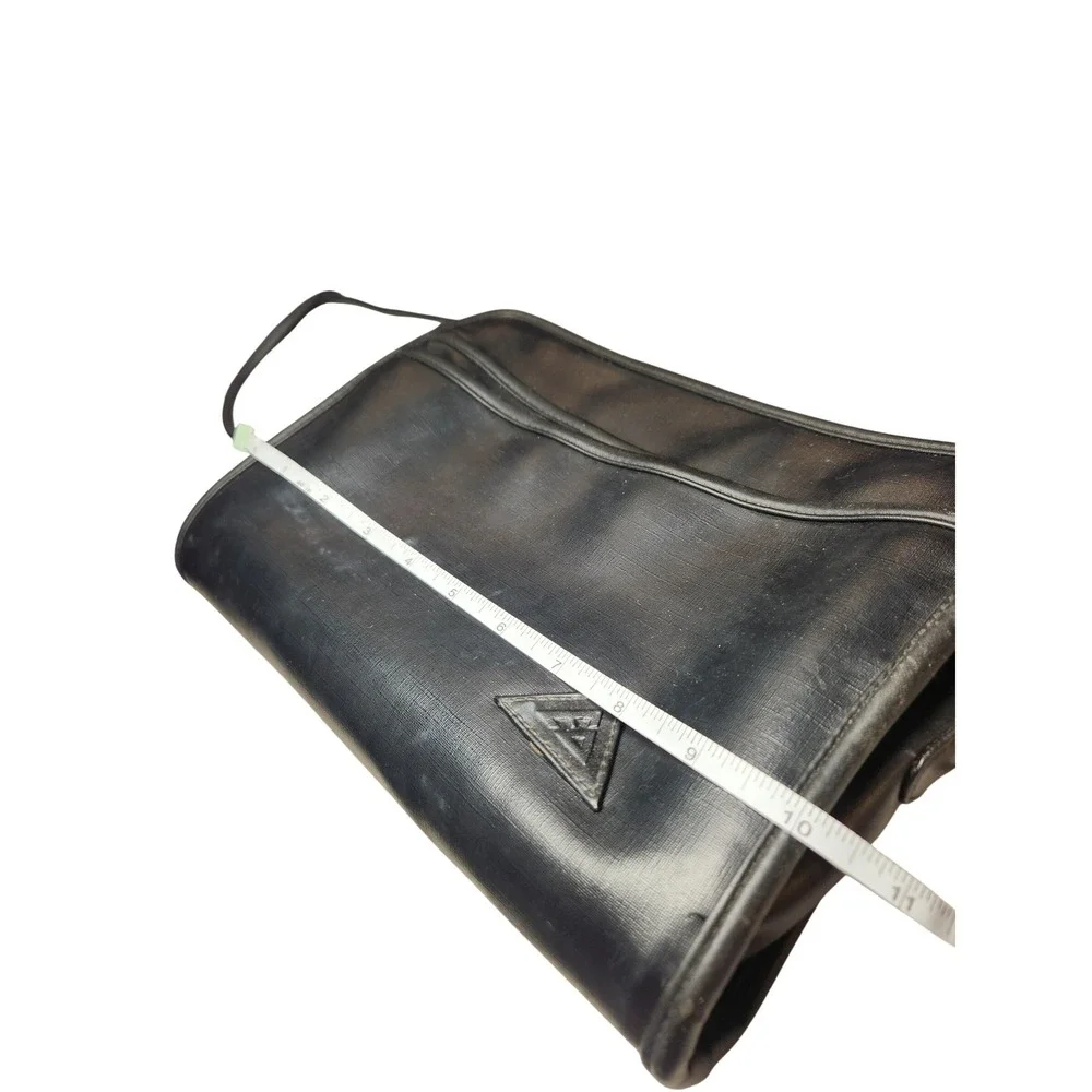 Liz Claiborne Black Faux Leather Slim Crossbody Bag